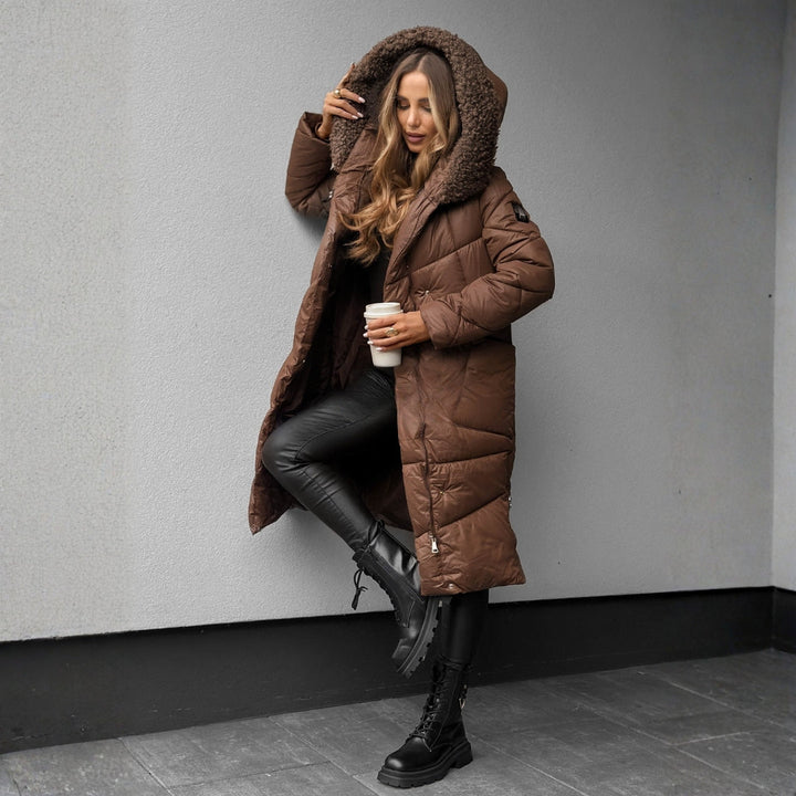 Eva | Quilted Coat with Hood for Winter Elegance