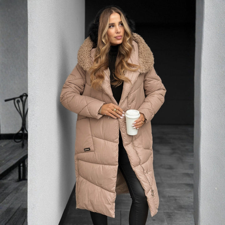 Eva | Quilted Coat with Hood for Winter Elegance