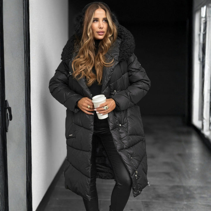 Eva | Quilted Coat with Hood for Winter Elegance
