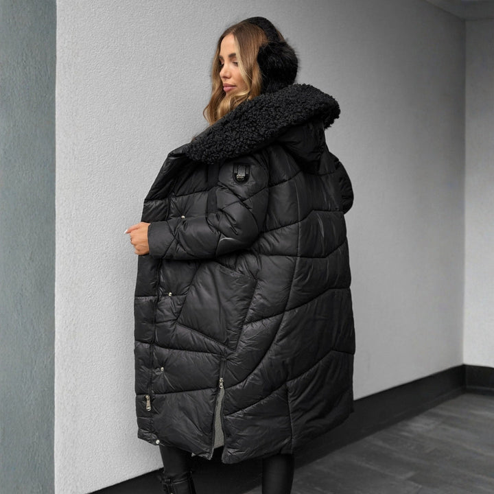 Eva | Quilted Coat with Hood for Winter Elegance