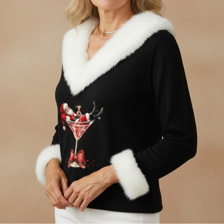 Caroline | Festive Holiday Charm Sweater