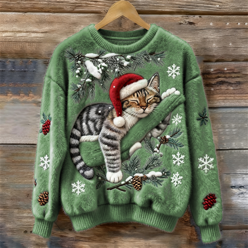 Nina | Christmas Cat Sweater
